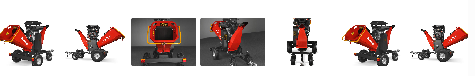 Mech-Max B200 wood chipper shown from every angle