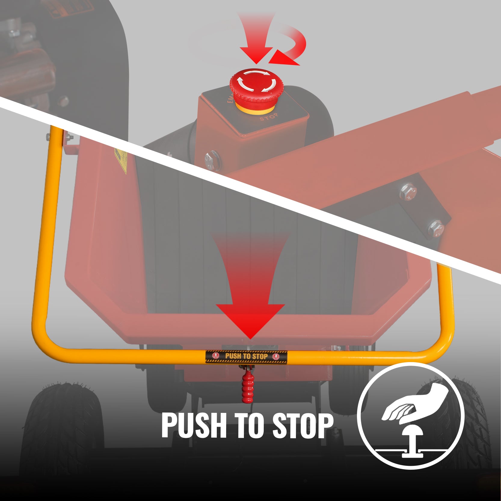 DUAL EMERGENCY STOPS